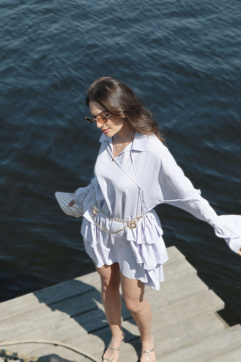 Viscose Dress in Lavender