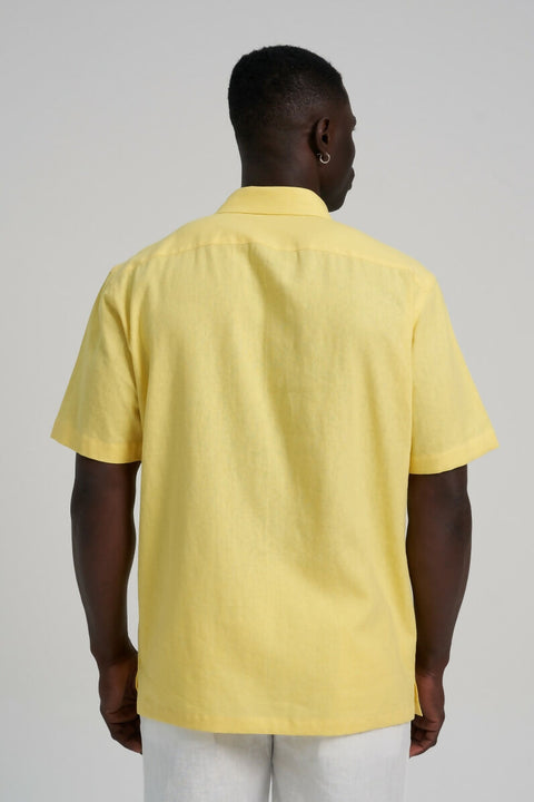 SS Bright Yellow Linen Shirt