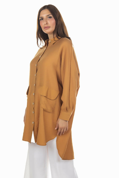 MY PEANUT Nysa Pocket Detailed Tunic