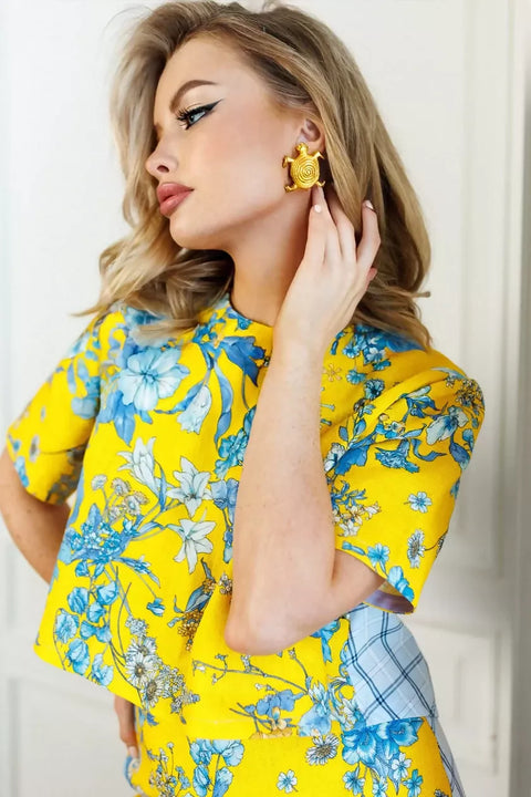 Yellow Combined Linen Set