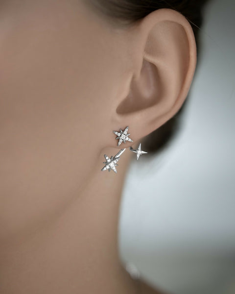 Jacket-earrings the Polar star