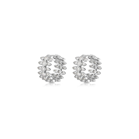 Florette Hoops- Silver