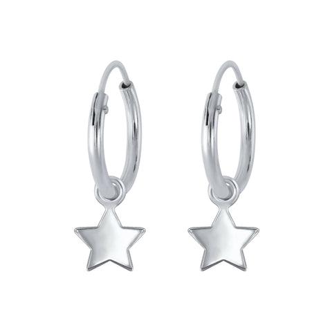 Star Hoop Earrings