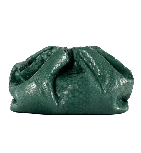 CECILEHOB Pouch Python Dark Green