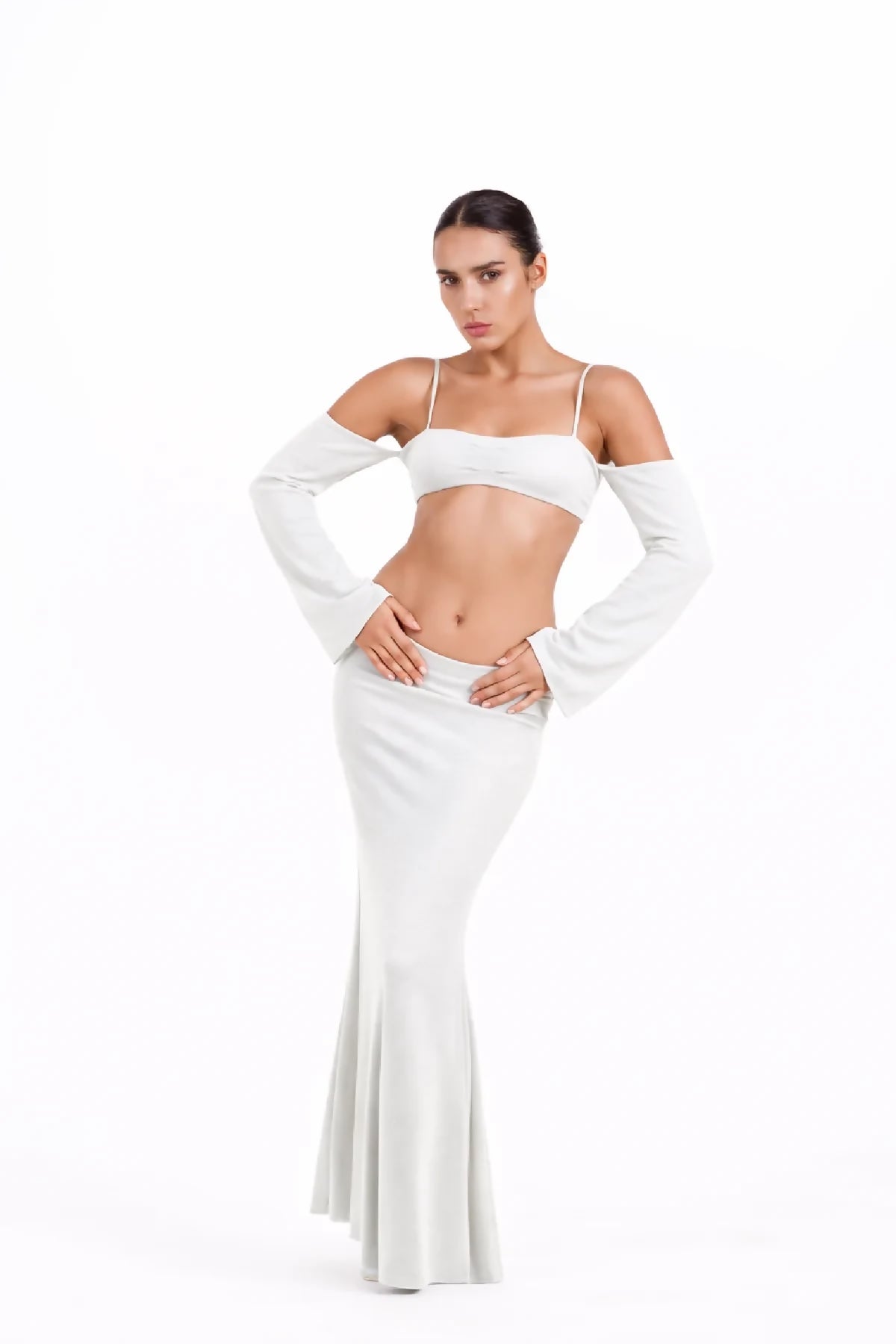 Ivy Dress Set White