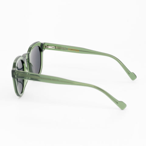 Meta Sunglasses | Green Frames & Grey Lenses