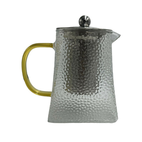 TRIANGLE GLASS TEXTURED TEAPOT