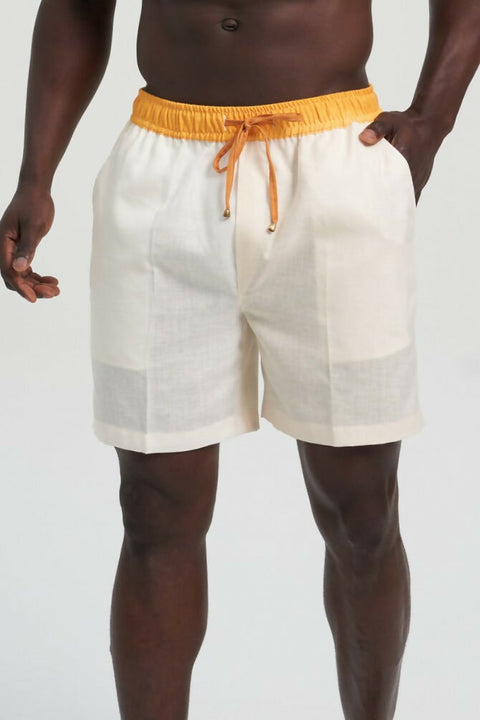 Shorts Mustard Desert Print