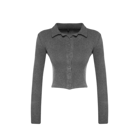 MY PEANUT Emel Knit Top in Anthrasit