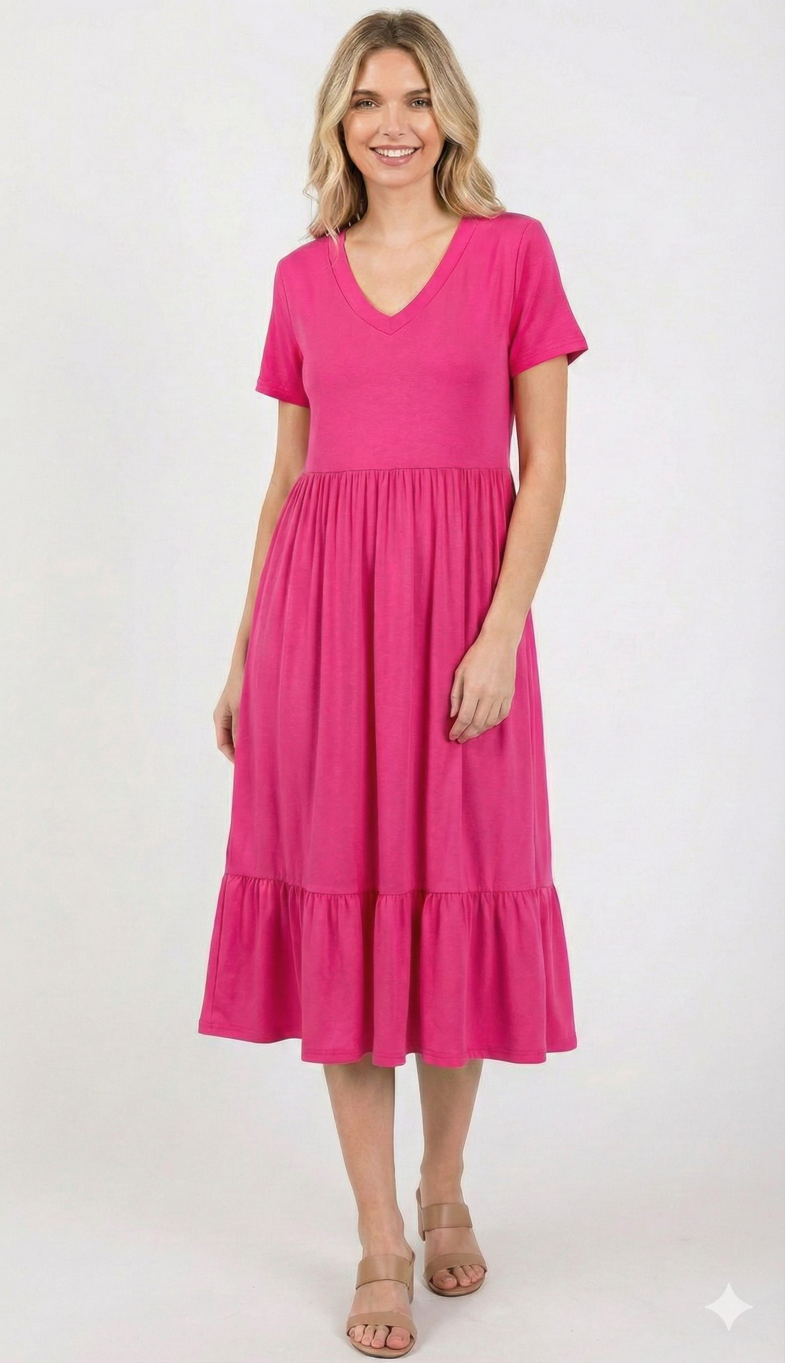 MY PEANUT Pembe Basic Dress