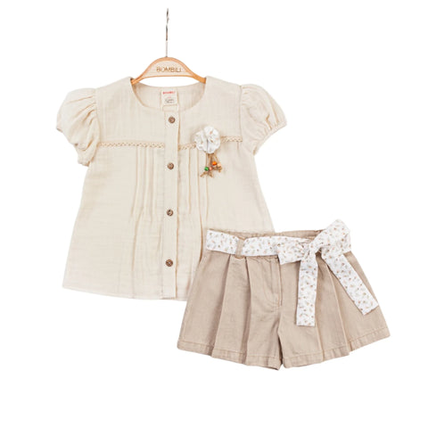 BOMBİLİ GIRLS 2-piece set (shirt, shorts)