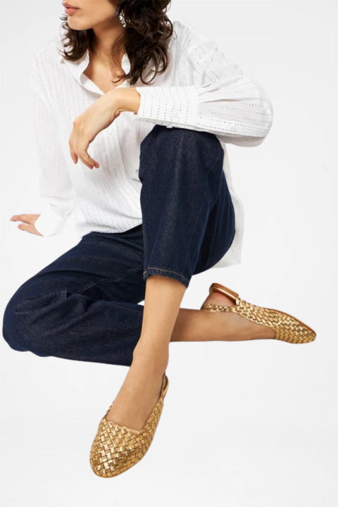 CECILEHOB Handwoven Slippers Ballerina