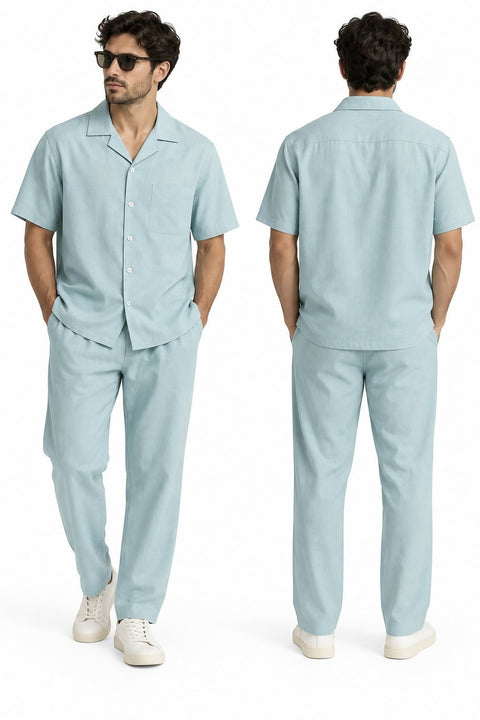 Safari Set Shirt Aqua Blue