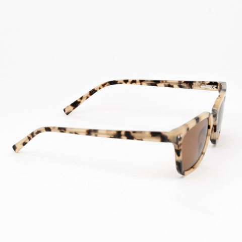 Elixir Sunglasses | Cream Frames & Brown Lenses