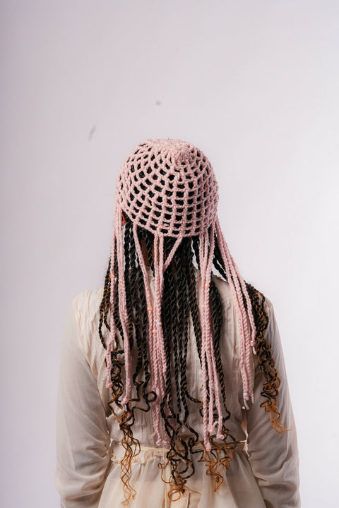 Braided fringe crown summer hat
