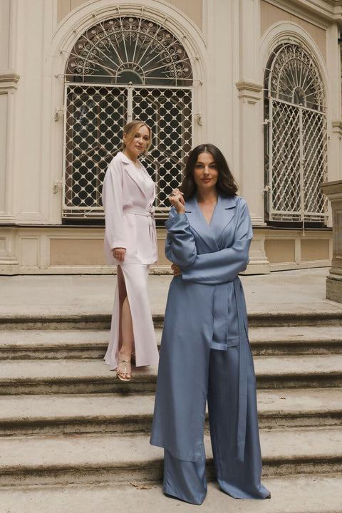 Silk Jacket in Blue