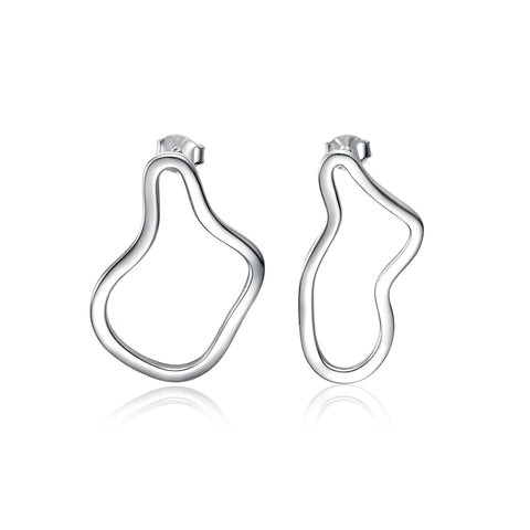 Asymmetric earrings Puddles