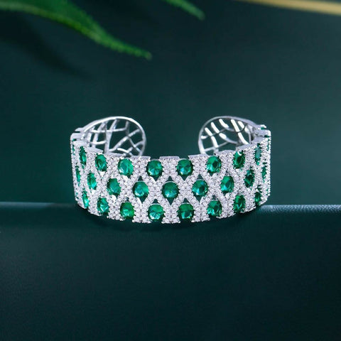 Emerald Luxe Cuff Bangle