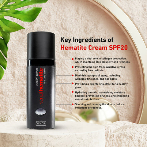 Vencil Hematite Cream SPF20 - (30ml)