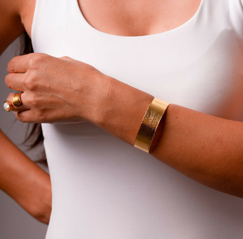 Cove island Gold Handmade Cuff