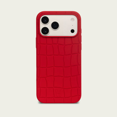 Hadoro Silicone Croco Case Red