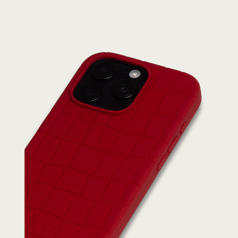 Hadoro Silicone Croco Case Red
