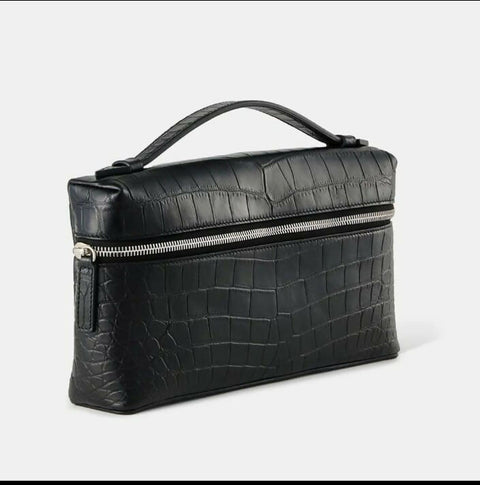 Marina De Golle Clutch Black Alligator Unisex