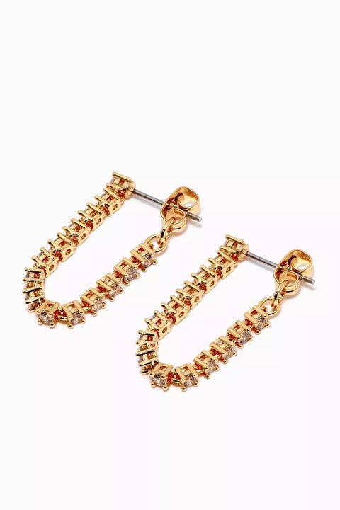 Ballier Chain Studs- Gold