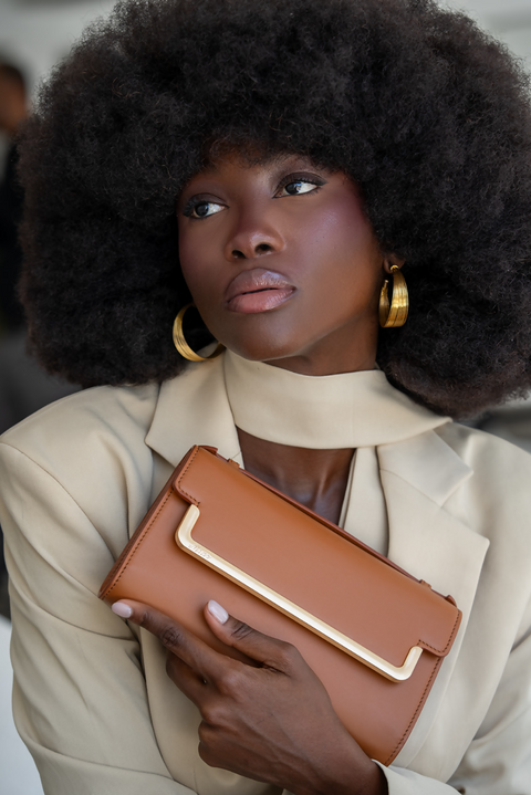 Miss MIAR Clutch Brown