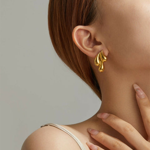 Twilight Teardrop Stud Earrings