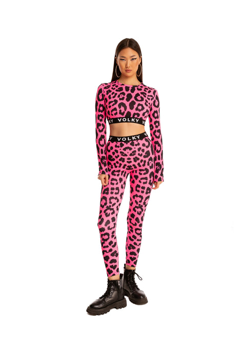 Leopard Sport Set in Pink