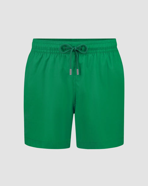 Green Plain Swim Shorts