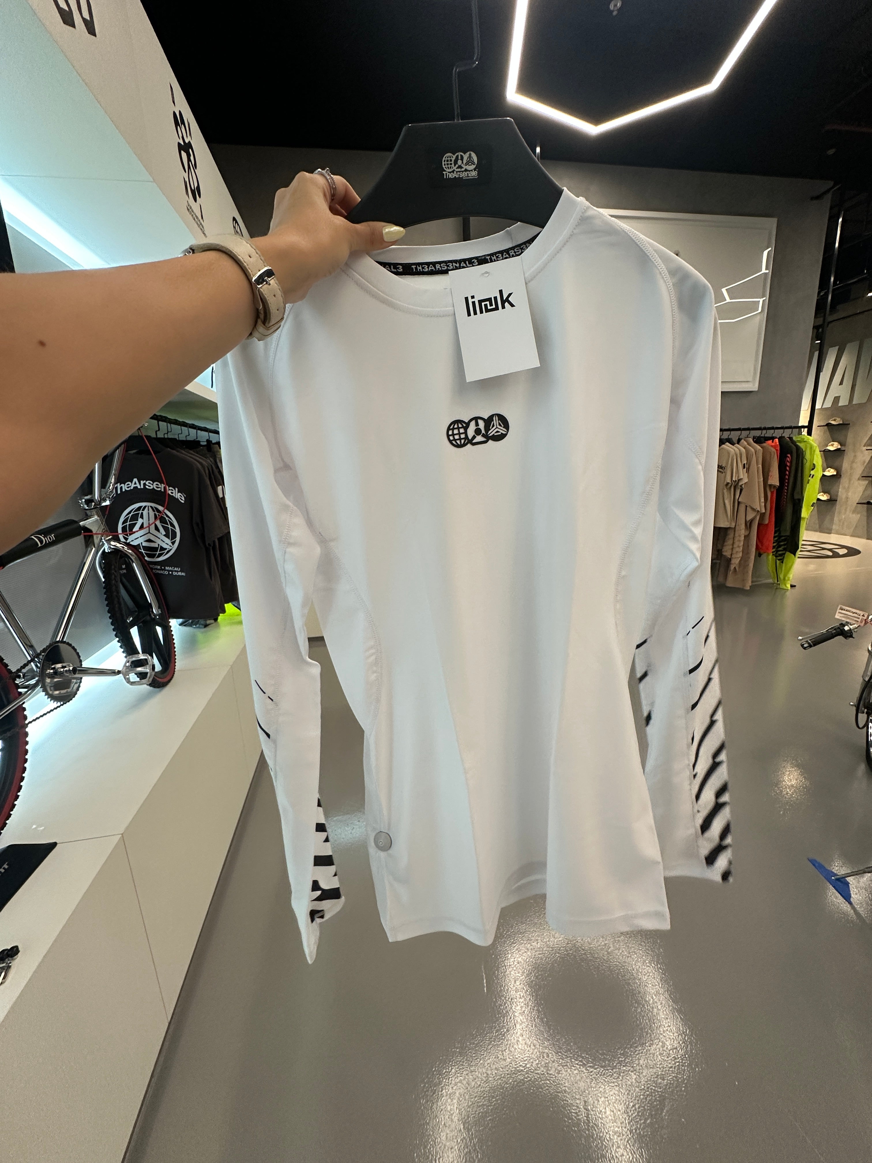 TheArsenale Cycling Long Sleeve Jersey White