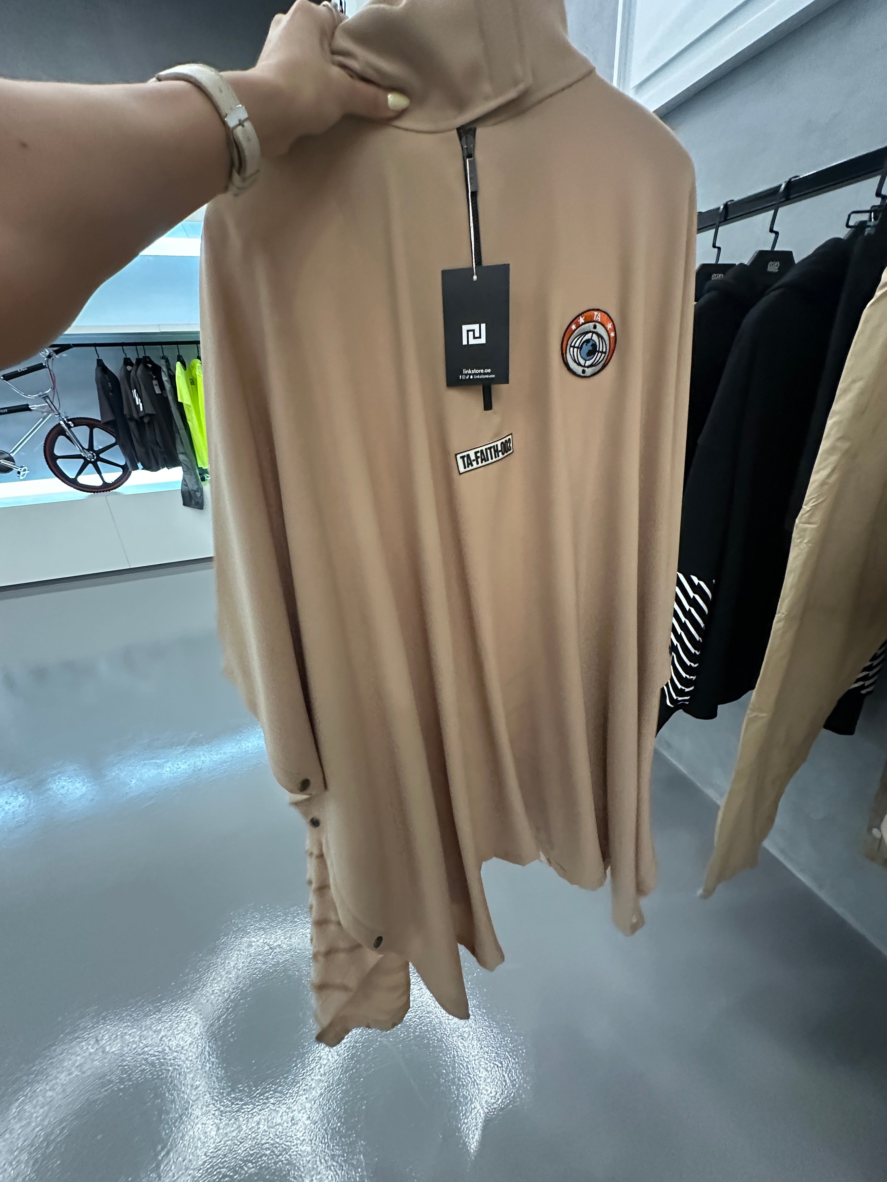 Beige Abaya - TheArsenale X Faith Connexion, Doha Runway Piece
