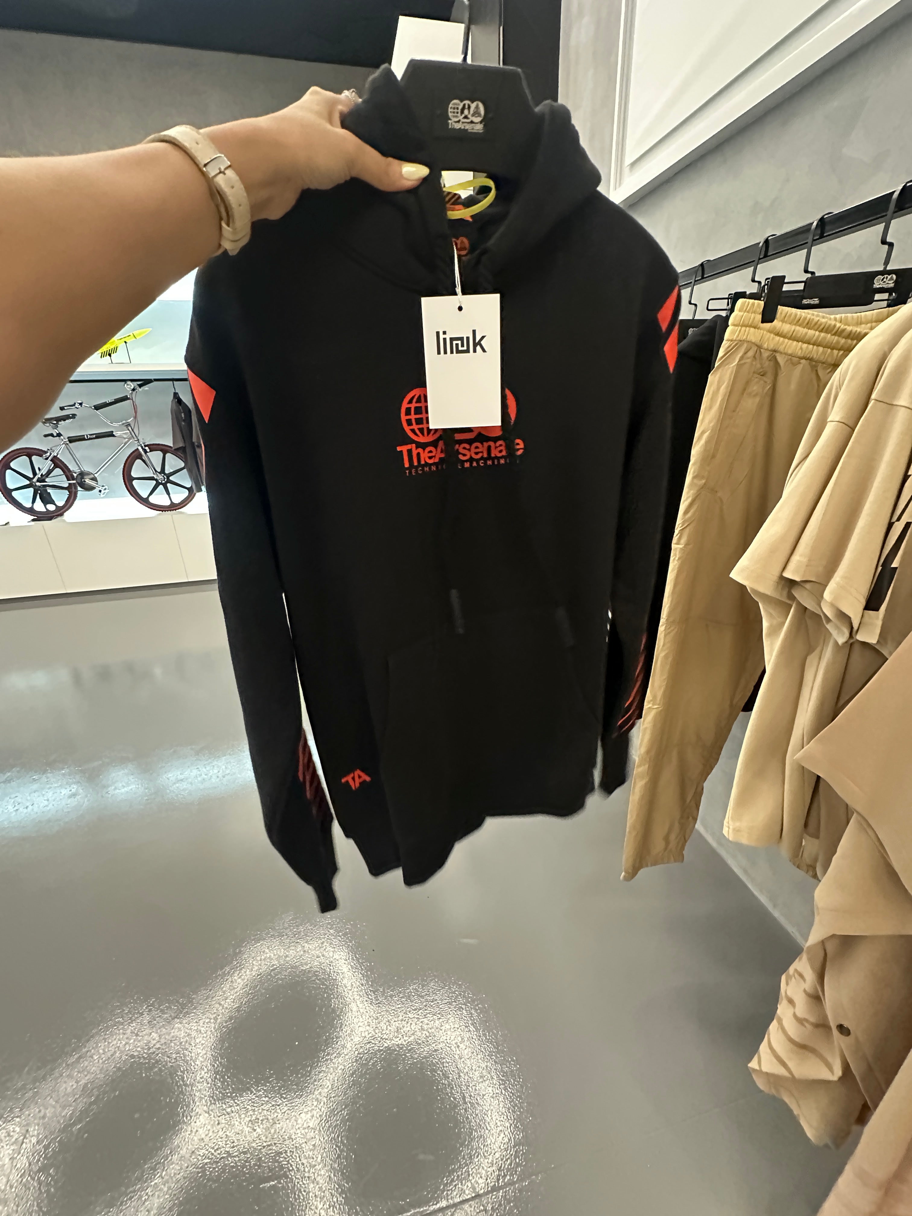 TA Technical Machines Hoodie Black Red