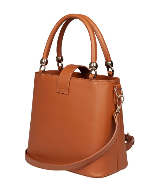 Agape Leather Bag in Camel