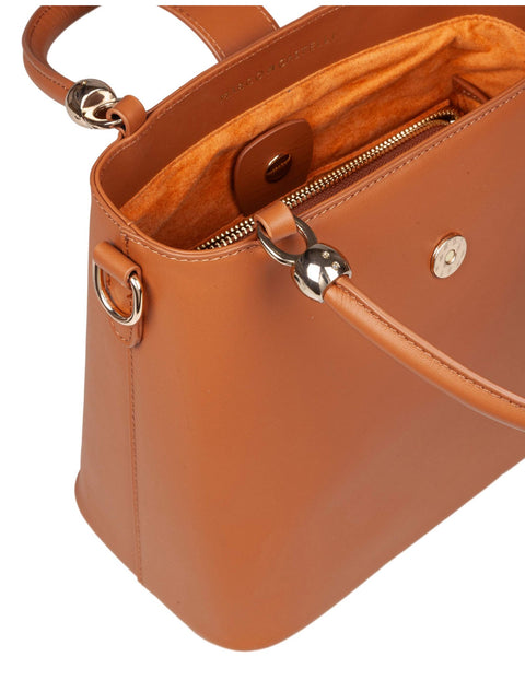 Agape Leather Bag in Camel
