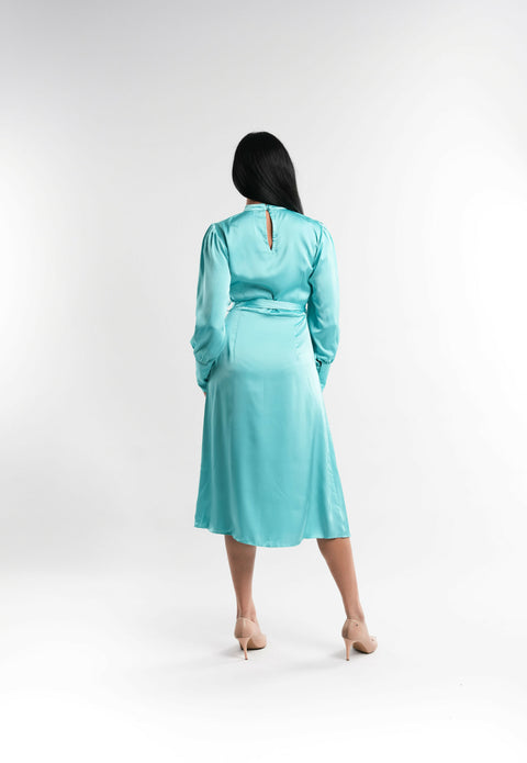 Tiffany Blue Silk Dress