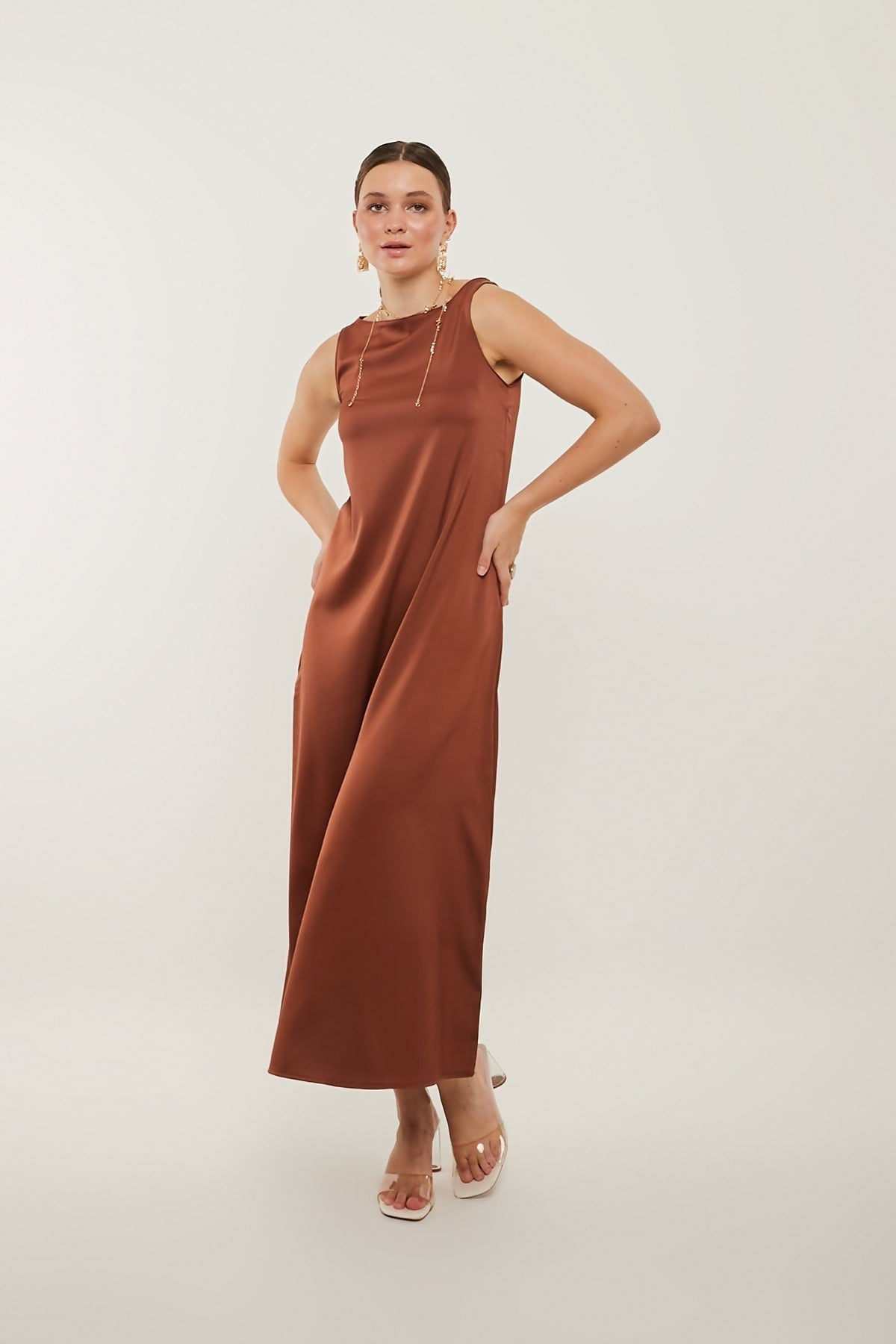 MY PEANUT Tulin Satin Dress