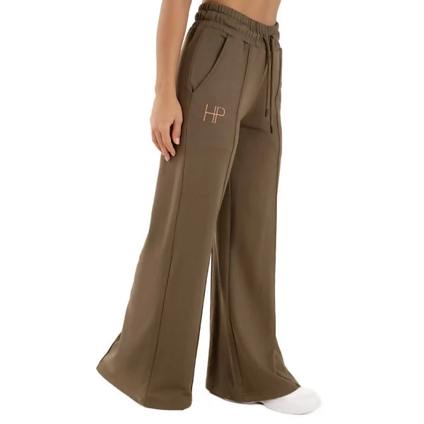 Terry Palazzo Pant - Salma Khaki