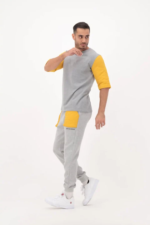 QUILTED SLEEVE T-SHIRT