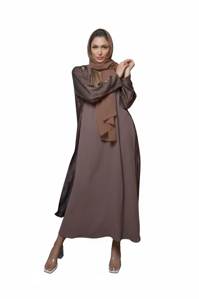 Modren Brown Abaya color