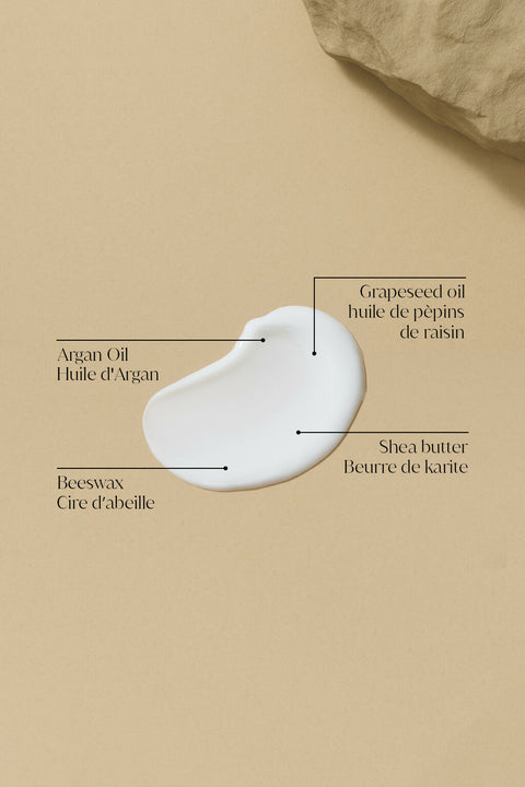 CARESS - Body Cream with Argan Oil, Beeswax Scented with Green Tea
