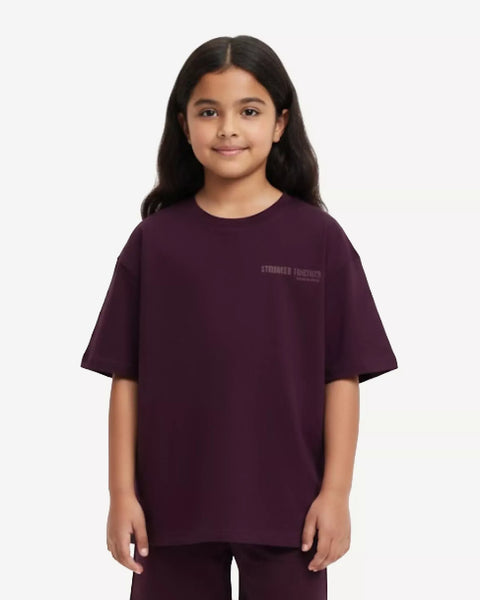 ST KIDS OVERSIZED T-SHIRT PLUM PURPLE