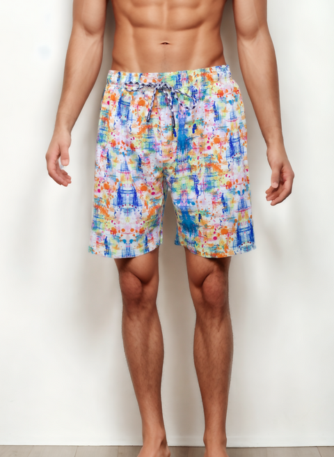 Dribble Map Printed Shorts