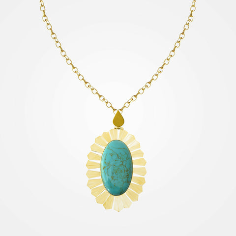 Sunburst Turquoise Necklace