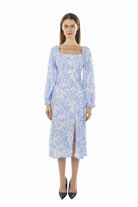 MY PEANUT Paris Floral Dress in Navy