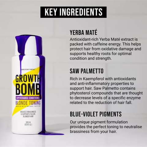 Growth Bomb - Supercharge Conditioner - Blonde Toning - 300ml