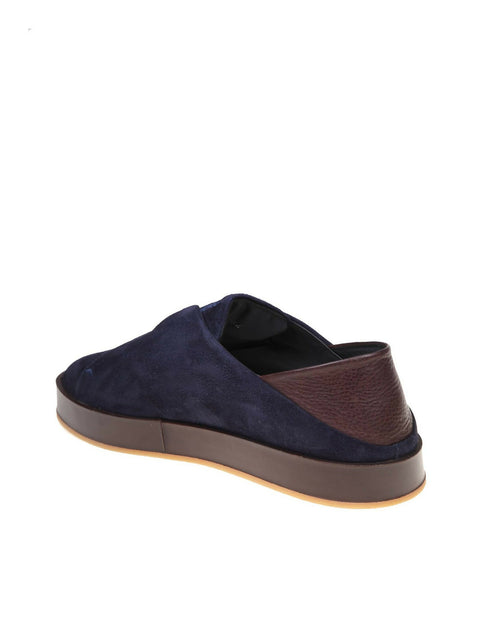 MC Suede Sneakers in Blue & Brown