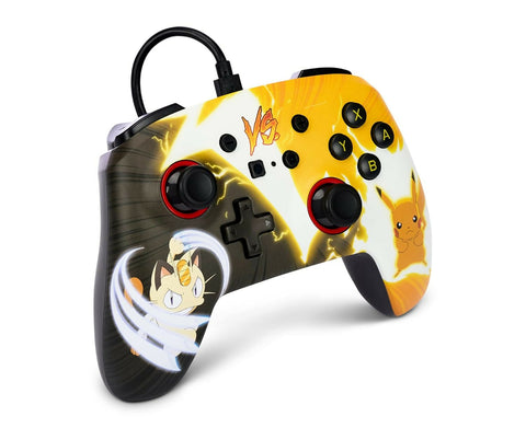 PowerA Enhanced Wired Controller for Nintendo Switch - Pokémon: Pikachu vs. Meowth